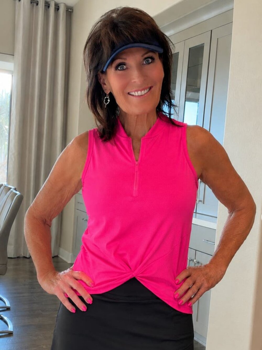 Twist It Zip Front Tank